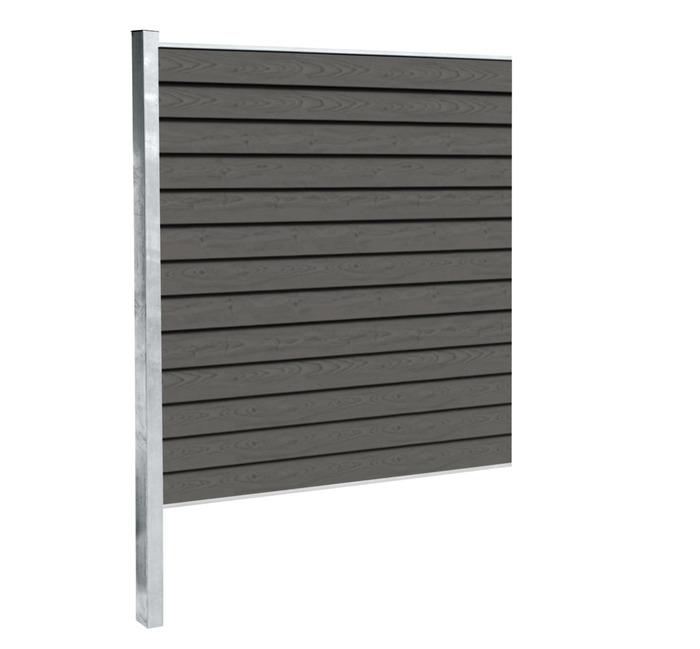 Kirkedal galvaniseret hegn K2 tilkøbssæt 90 x 180 cm